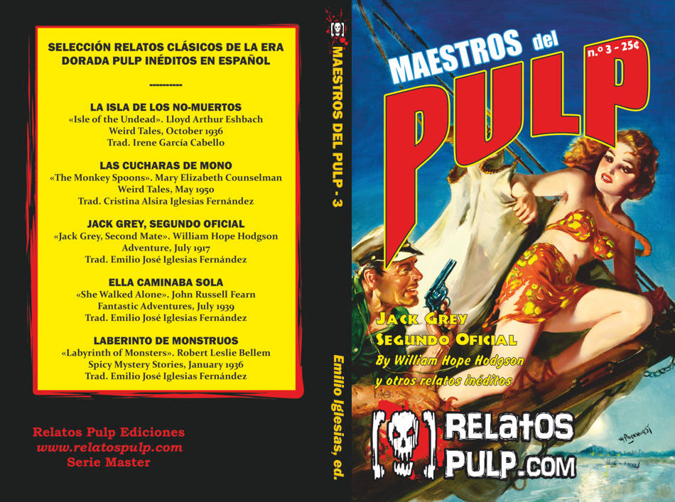 Maestros del Pulp 3. Portada y Contraportada