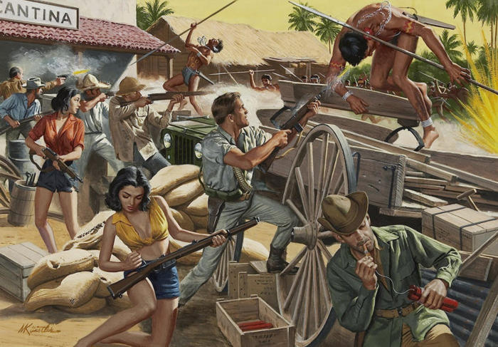 Men's Adventure Mort Kunstler